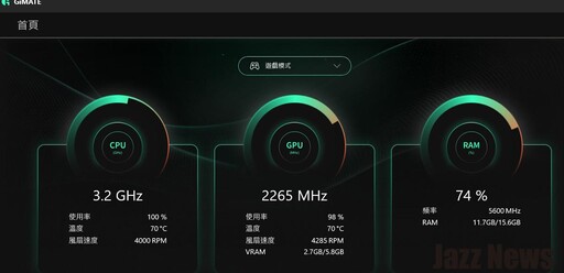 技嘉GAMING A16電競筆電評測：專為輕度電競玩家打造還有強大的GiMATE人工智慧功能！