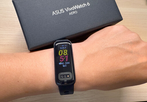 華碩VivoWatch 6 AERO健康手環開箱使用分享：能即時量測血壓！
