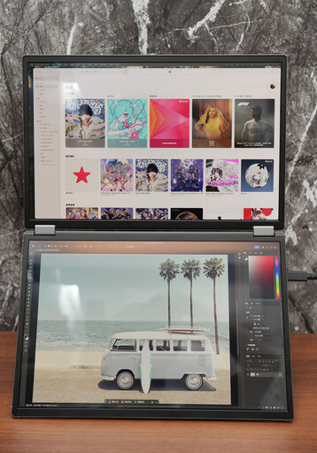 華碩ZenScreen Duo OLED MQ149CD可攜式雙螢幕開箱評測：高畫質與豐富的使用模式為創作效率大加分！