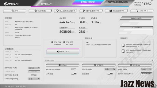技嘉X870 AORUS STEALTH ICE主機板開箱評測分享：背插式簡潔設計白色控莫錯過 給你滿滿的高規格配置