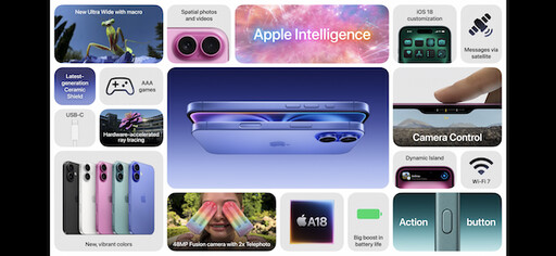 iPhone 16 系列發表，全面搭載 A18 晶片與全新 Camera Control 實體鍵