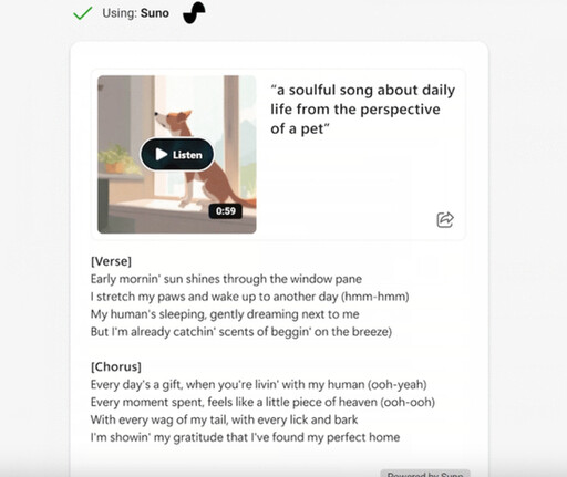 微軟將聯手人工智慧新創Suno AI，支援用戶透過Copilot進行音樂創作