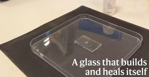 「發泡錠」玻璃 可自我修復的分子玻璃