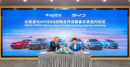 比亞迪擴大歐洲業務，與Ayvens簽署MOU推展家用、小型商用車