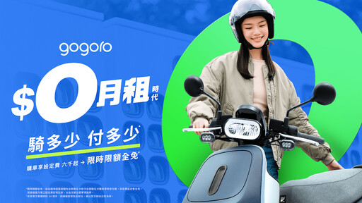 電動機車騎多少付多少 Gogoro零月租方案上線、1公里1元