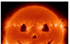 太陽變身「宇宙南瓜燈」！NASA捕捉萬聖節限定笑臉