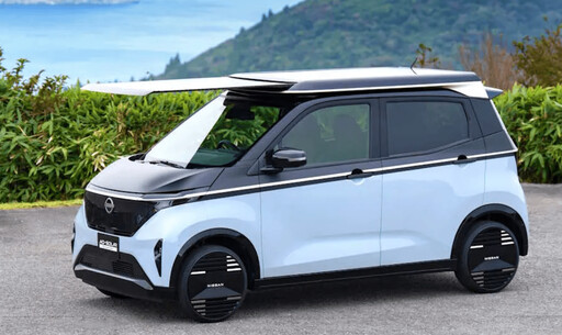 日產發表伸展式太陽能車頂Sakura電動車原型 每年可多跑3千公里