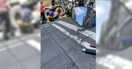 萬華婦過馬路遭水泥車輾過「腿部血肉模糊」 61歲駕駛被查出酒駕