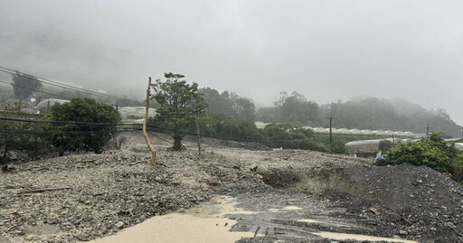 南投東埔村驚傳土石流畫面曝光 投95線雙向交通中斷管制中