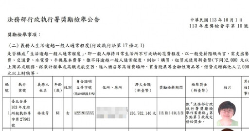 不動產信託教父欠稅1.3億行蹤不明 妻遭執行署懸賞