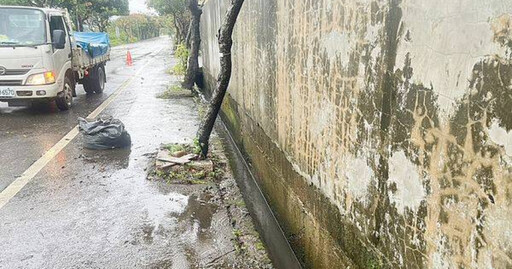 桃園里長颱風天清淤不慎跌入水溝恐有內出血 所幸緊急送醫後脫險