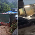 康芮襲台釀災！花蓮卓溪部落遭「滾滾泥水猛灌」道路淹成急流