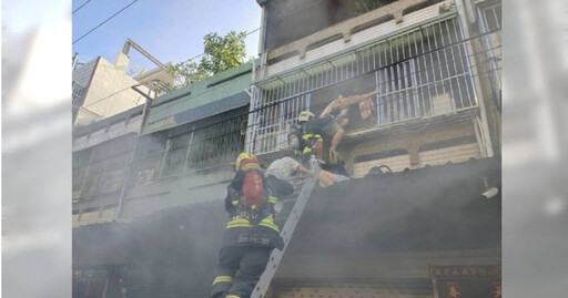 鄰居一通電話救命！台中3樓透天厝火警 4嬤孫驚險脫困