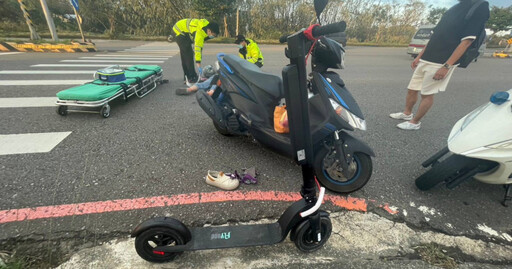 滑板車違規上路釀高速追撞！ 女騎士慘摔昏迷新北男遭罰