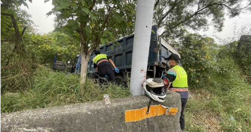 彰化驚險車禍！大貨車彎道失控墜山谷 外籍移工重傷、2人輕傷送醫