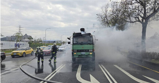 快訊／北市北投承德路火燒車 駕駛嚇壞急逃生