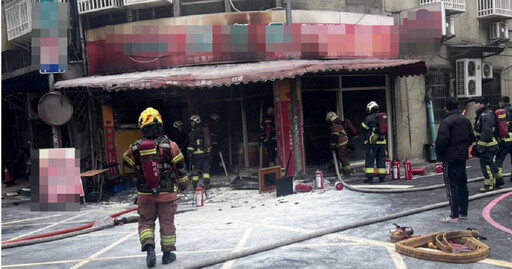 三重早餐店突發火警！清潔不慎抹布引燃油煎台 老闆娘輕傷無大礙