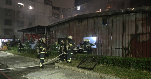 北市士林宮廟暗夜遭祝融 警消獲報急灌救