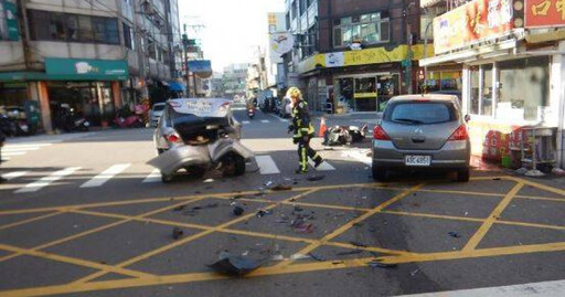 3車等紅燈慘遭擊落！台中駕駛「肝破裂、昏迷」 進ICU觀察中