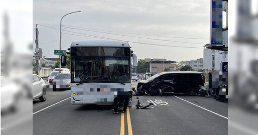 豪車對決公車！閃避違停貨車竟撞上300萬阿法 事發真相曝光