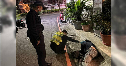 不勝酒力！台中醉男倒巷弄「頭掛彩」 攜50萬現金警曝真相