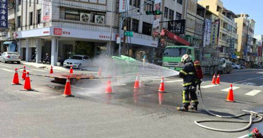 彰化工地挖斷瓦斯管！水泥狂冒泡 瓦斯味瀰漫嚇壞住戶