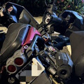 跟男友吵架後暴怒！中壢女推倒整排機車 「估34車受損」恐賠慘