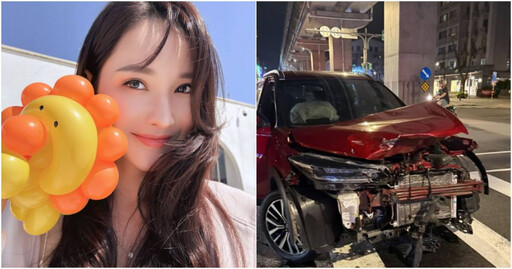快訊/8點檔女星深夜爆意外!「車頭全撞爛」經紀公司發聲了