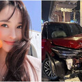 快訊／8點檔女星深夜爆意外！「車頭全撞爛」經紀公司發聲了
