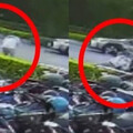 撞擊瞬間曝！行人過馬路遭機車猛撞「滿地血」 他重傷陷昏迷
