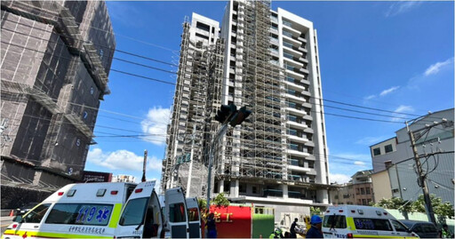 快訊/台中工地鷹架塌勒令停工 2人「13樓墜落」傷重不治
