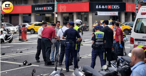 快訊/北市重慶南、衡陽路口嚴重車禍!轎車猛撞公車 至少8人受傷
