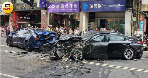快訊/北市重慶南、衡陽路口嚴重車禍!轎車猛撞公車 至少8人受傷