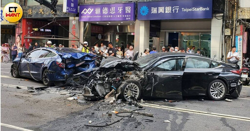 北市重慶南路嚴重車禍釀8傷! 轎車駕駛闖紅燈疑無照