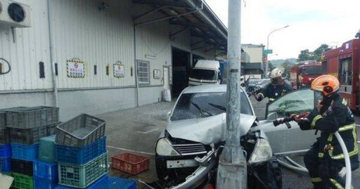 台中北屯轎車狂撞外送員! 車內搜出K他命成調查焦點