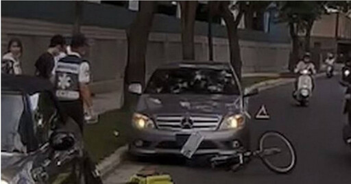賓士男追撞單車少年還倒車輾壓! 肇逃竟是毒品通緝犯