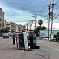 尷尬！台中男聽說老婆受傷送醫「飆車趕去醫院」 意外撞翻載送老婆的救護車