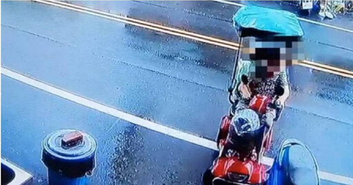 機車停路邊挨撞!彰化嬤騎電動車「倒退嚕」竄逃 遭警追緝中