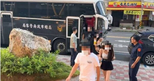 高雄餐廳頂樓淪賭場!長腿妹抱愛犬深夜開賭 警突襲活逮30人