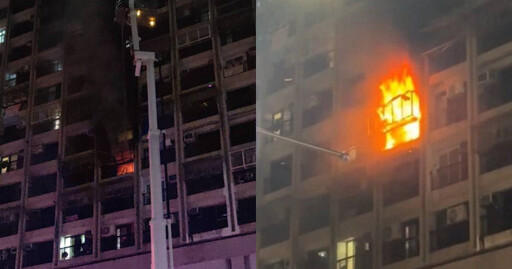 高雄鹽埕區大樓火舌竄出 陳其邁抵現場回應:市府列管對象