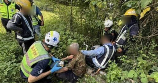 台中7旬老翁果園跌倒失蹤 警合力尋獲奇蹟救援