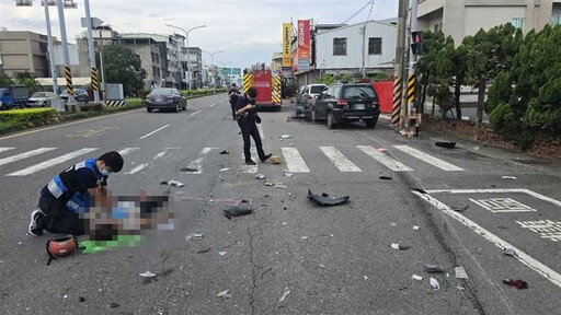 台南嚴重車禍!母女外出雙載與汽車碰撞 送醫搶救雙亡