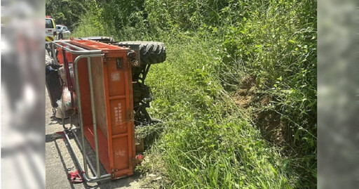 台中北屯驚傳農用車翻覆 74歲農婦頭頸遭壓身亡