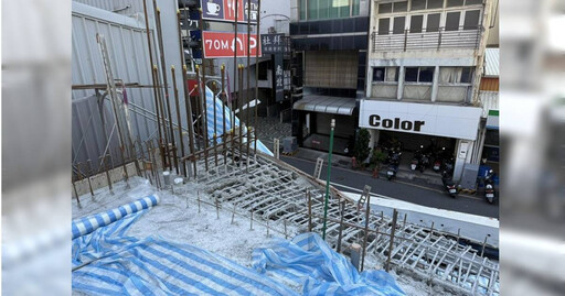 建案施工爆模鷹架傾斜 台南街頭突傳巨響惹民驚
