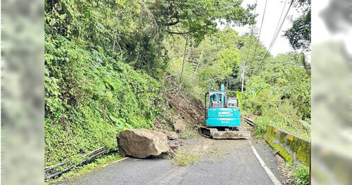 連日豪雨釀災!大雪山林道路13.3公里處土石滑落 唯一通路全面封閉