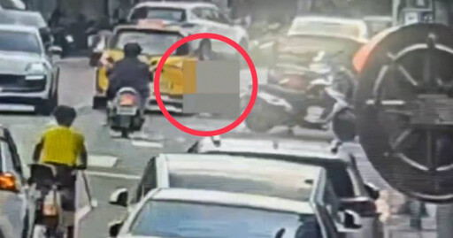 北市驚悚車禍!騎士遭計程車爆頭 他詭異偏離擦撞倒地被輾亡