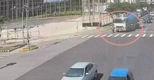桃園大園驚悚車禍!預拌車右轉輾斃單車騎士 畫面曝光