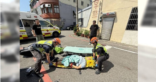 竹南驚悚車禍!貨車撞機車 51歲女騎士命危搶救中