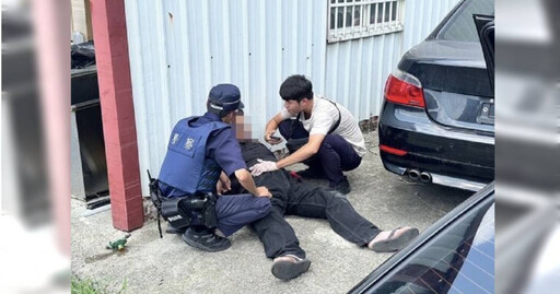 嘉義朴子警即時救人 詐欺通緝犯畏罪輕生未遂又藏毒落網