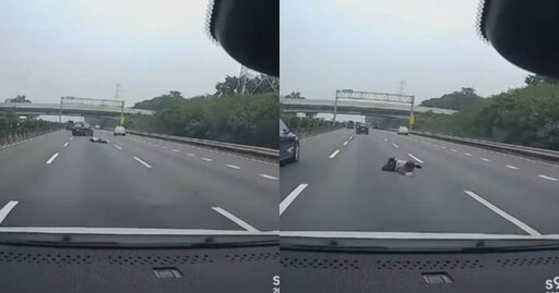 國道驚見男子「高速開門跳車」 原因爆光竟是債務情感糾紛